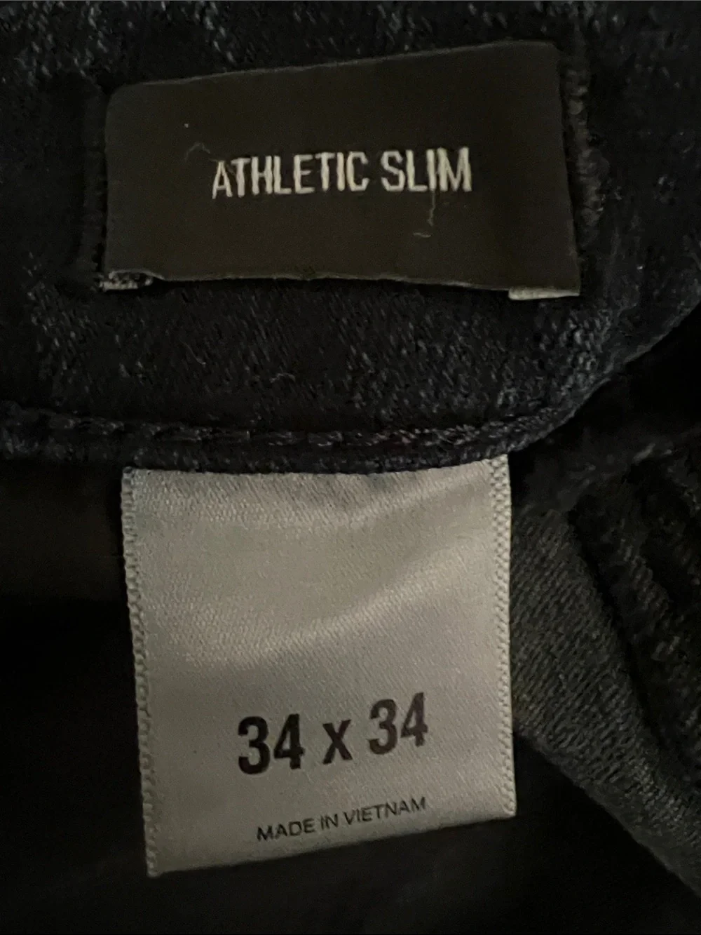 Express Men’s Dark Blue Athletic Slim Jeans 34x34